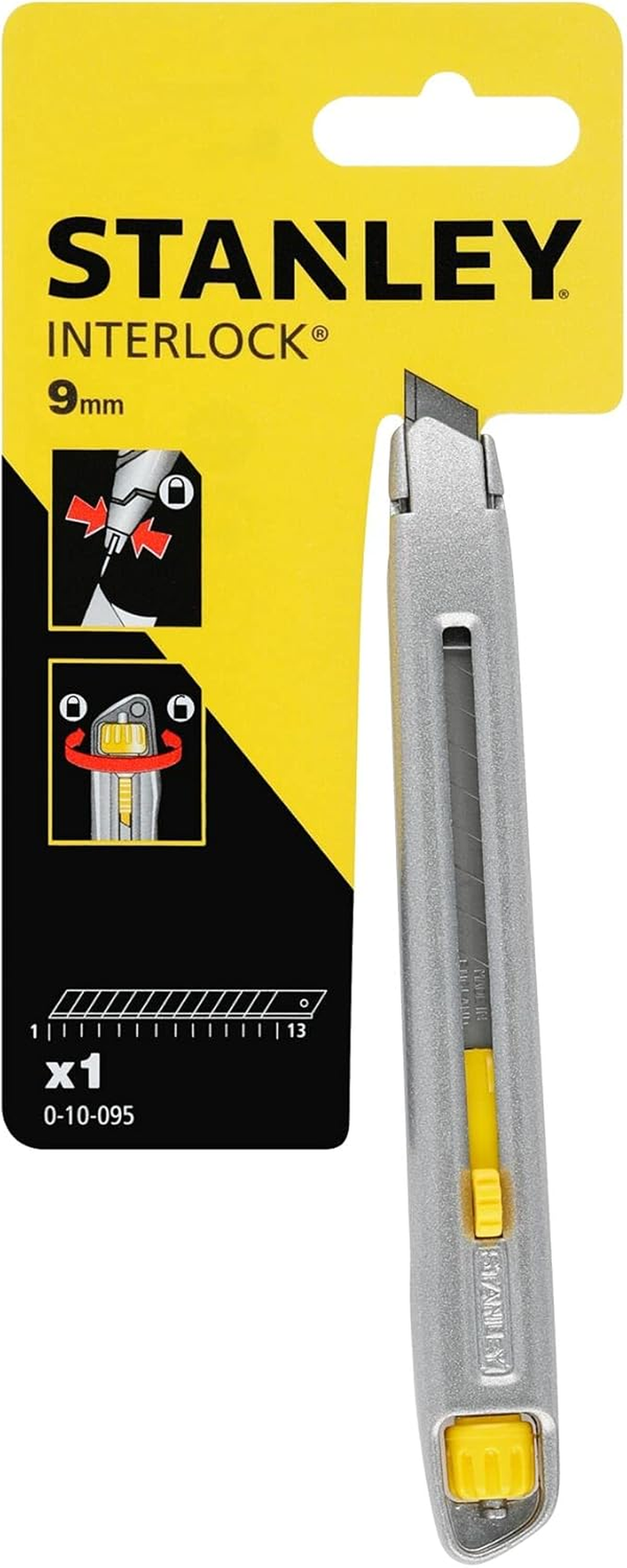 Stanley 0-10-095 Snap off Knife "Interlock", Silver/Grey image number 2