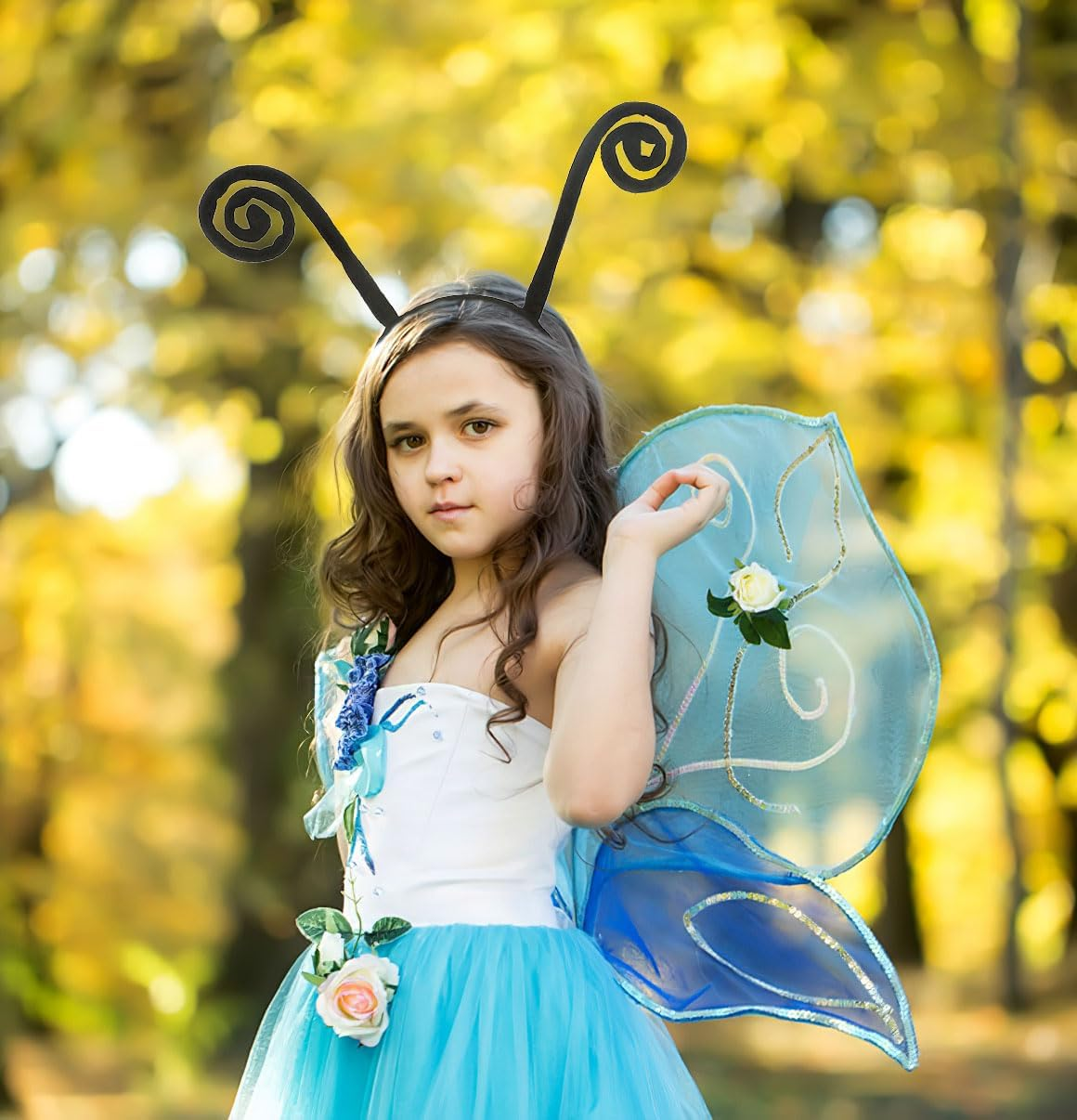 Butterfly Antenna Headband Ladybug Antenna Headpiece Moth Hairband for Halloween Costume Accessories Party image number 3