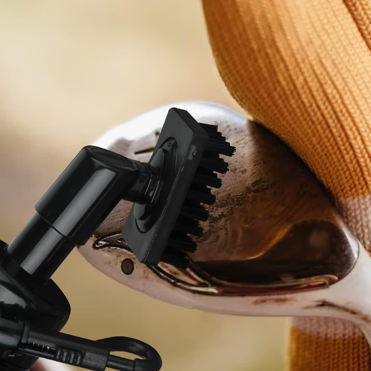 SAVITA Golf Club Cleaning Brush with Nozzle, Lightweight Portable Water Spray Golf Cleaning Tool Long-Lasting Nylon Golf Brush Cleaner Brush for Outdoor Golf Exercise image number 5