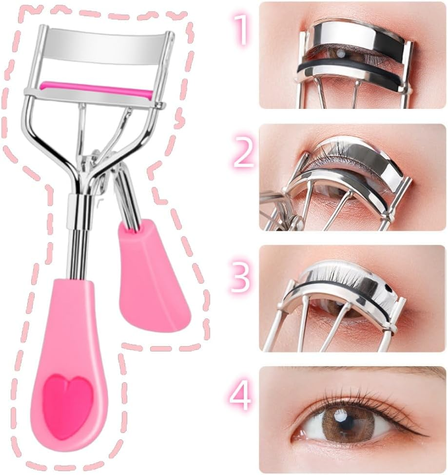 Aknebriax 1 Eyelash Curler,Comes with 8 Eyelash Adhesive Strips,Ergonomic Design for All Eye Shapes,Precision Curl Control,Superior Long- Lasting Curl,Gentle on Lashes,Replace at Any Time. image number 3