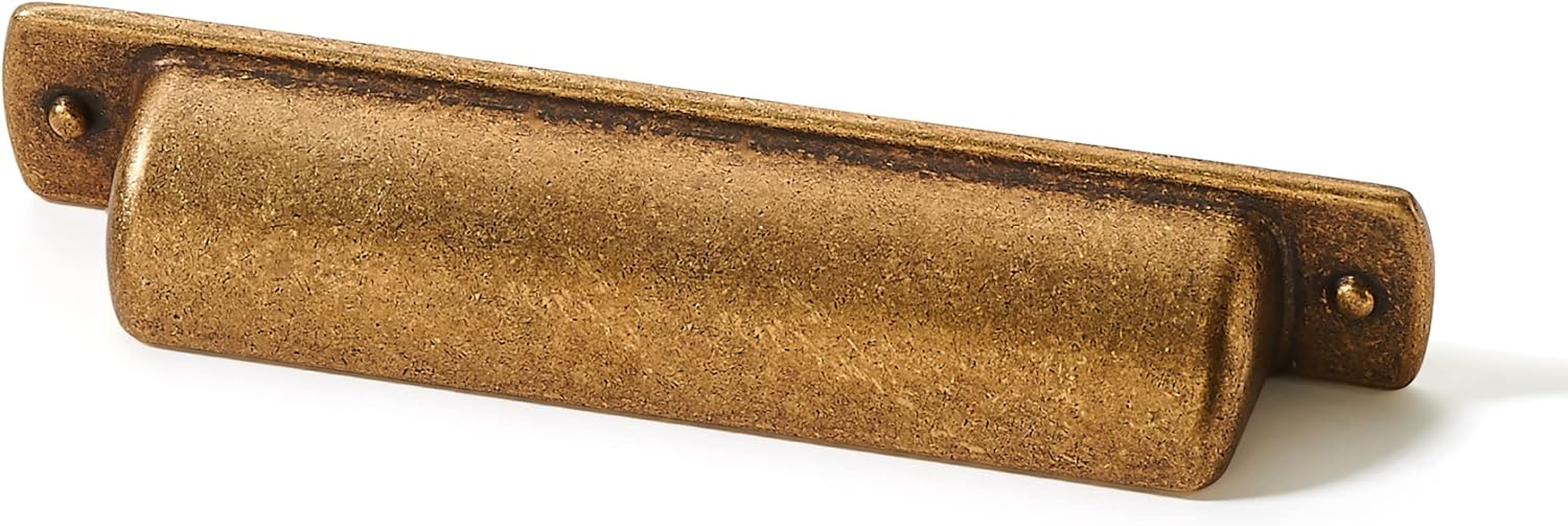 Khtumeware 10 Pack 3" Drawer Pulls Antique Brass Cabinet Cup Pulls Kitchen Hardware Cabinet Handles Drawer Handles Knobs 3 Inch Hole Center