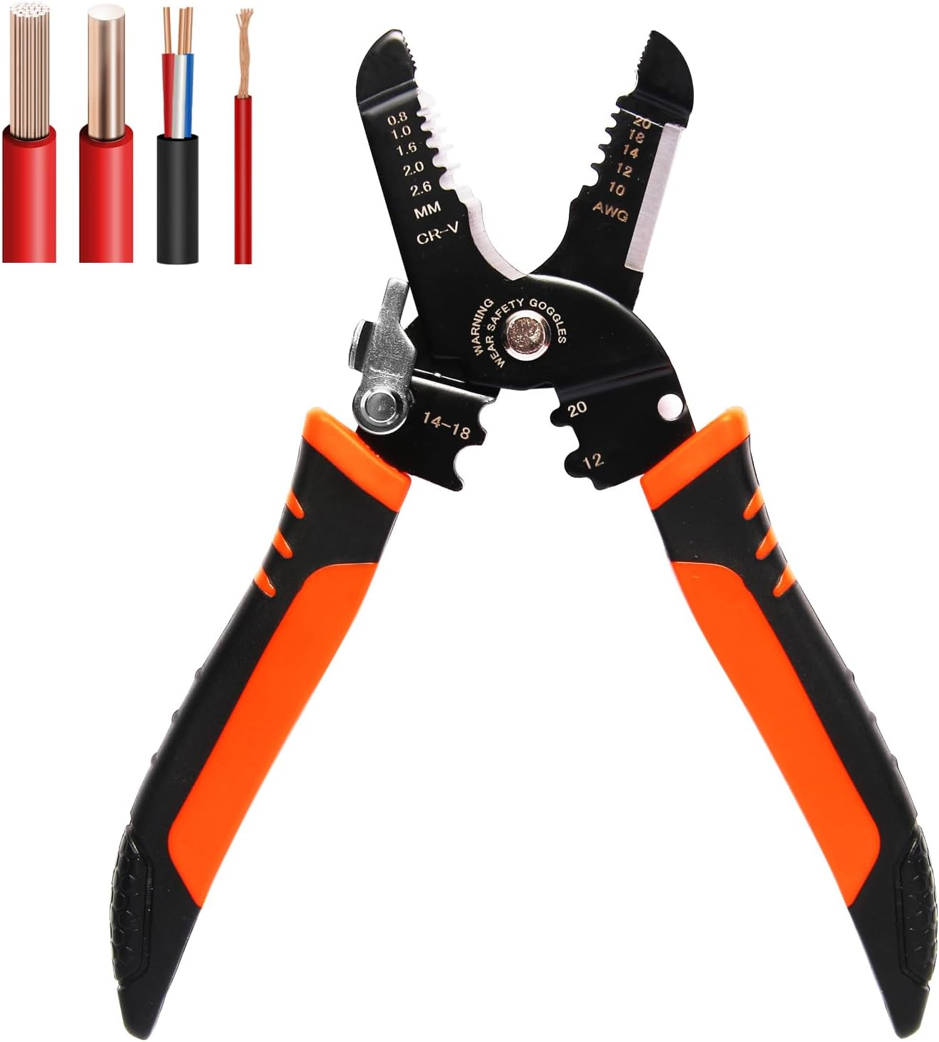 Wire Stripper, 3-Rd Generation Wire Strippers or Crimping Tool, 5-IN-1 Wire Crimper or Cutter, 10-20 AWG Electric Wire, Multi-Function Hand Tools image number 1