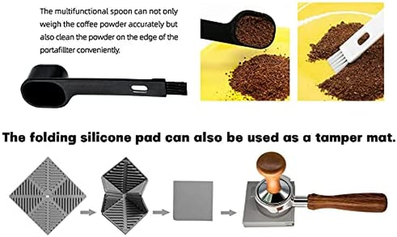 NEOUZA 58Mm Bottomless Portafilter Set for Espresso Coffee Machine Compatible with Expobar Gemilai Rocket Rancilio E61 Group 304 Stainless Steel Two Ears image number 1