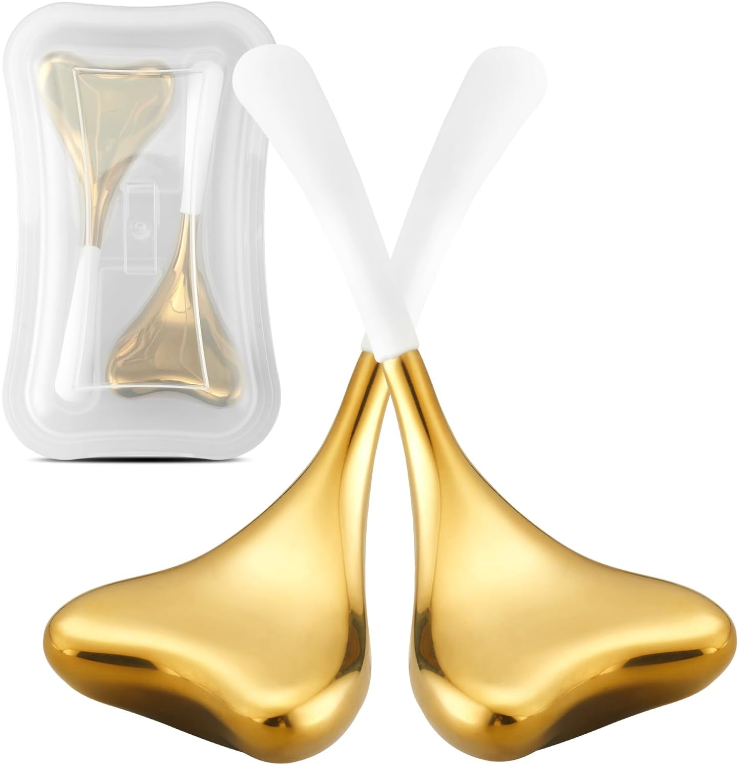 Running Man Ice Globes -Facial Skin Care Tools for Women, Cryo Sticks -Unbreakable Stainless Steel and Special Design, Esthetician Supplies Cooling Spa Globes