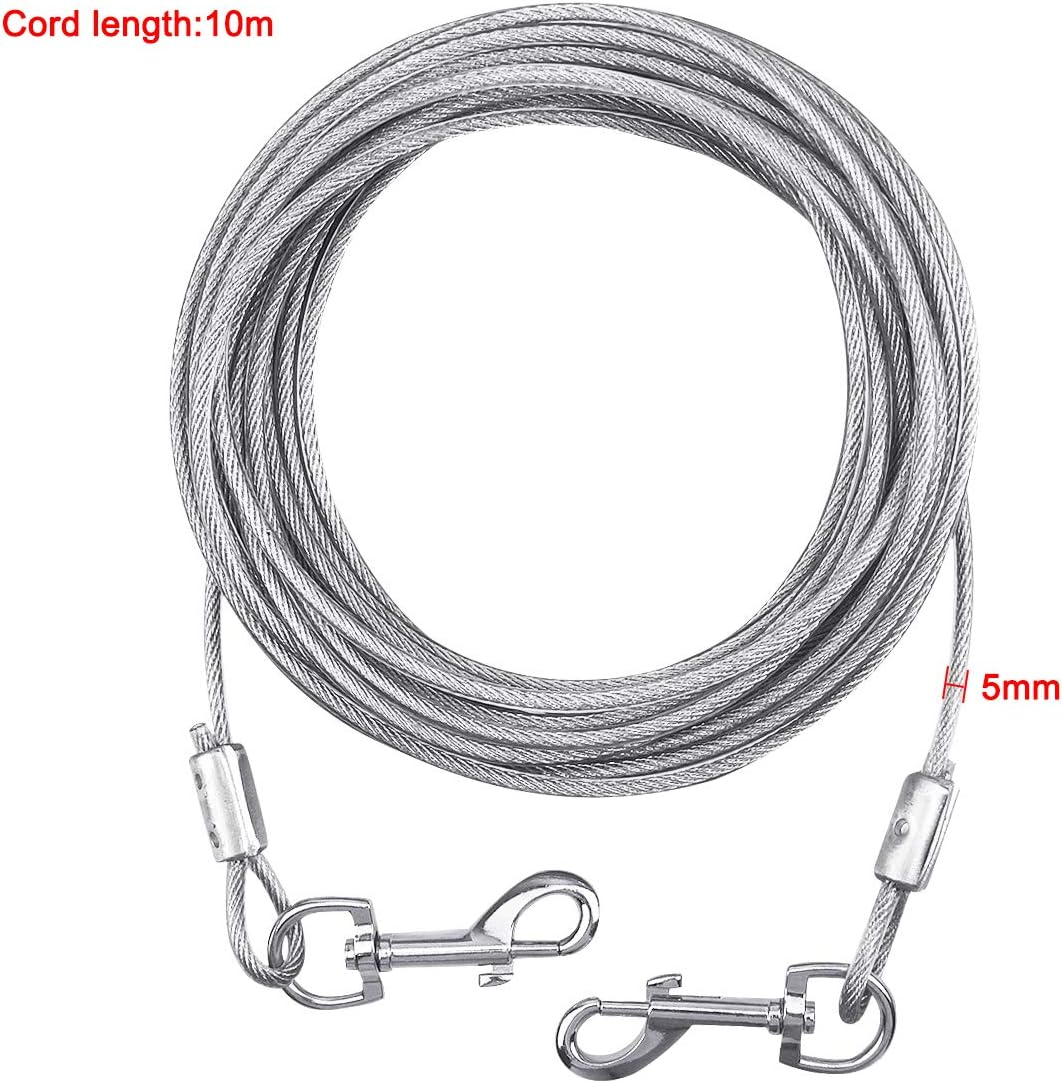 Dog Lead for Large Dogs Dog Lead with Spring Yard Lead for Large Dogs Tie-Out Leads for Dogs Tie Out Cables Tie-Out Leads Yard Lead for Dogs for Small Medium or Large Dogs