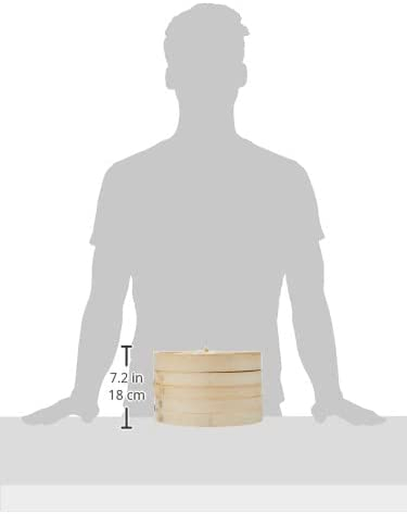 Davis & Waddell D4351 Asia One 2 Tier Bamboo Steamer, Natural