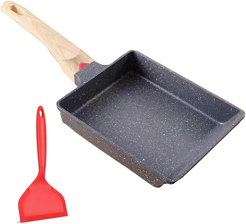Tamagoyaki Pan, Versatile Square Fryin Pot, Multi-Stove Compatible Skillet, Even Heat Distribution, for Breakfast Cooking (38 X 16.5 X 3.7 CM) image number 2