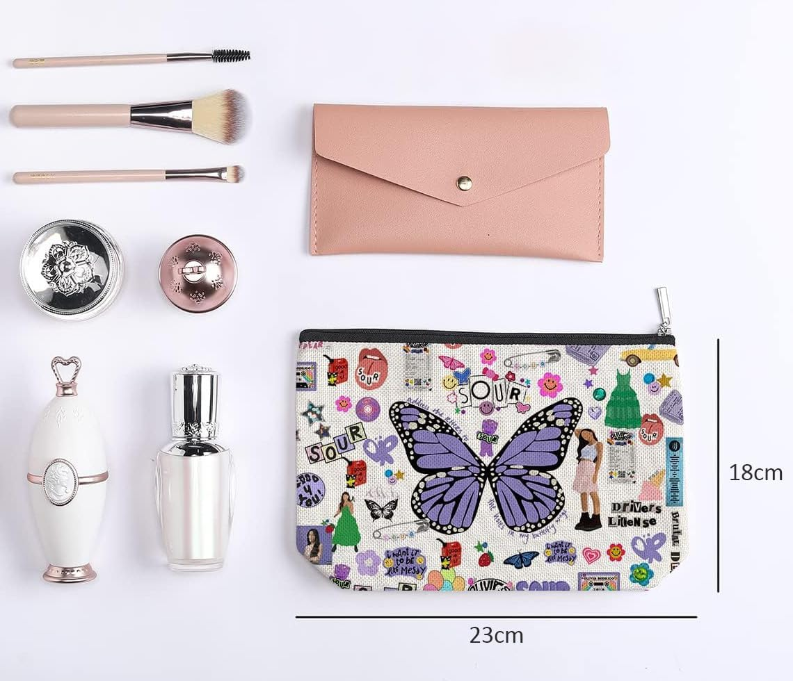 Singer Merch Makeup Bag, Music Lovers Gifts for Women, Olivi Merchandise, Birthday Gifts for or Fans, Travel Toiletry Cosmetic Organizer Zipper Pouch, 02 image number 2