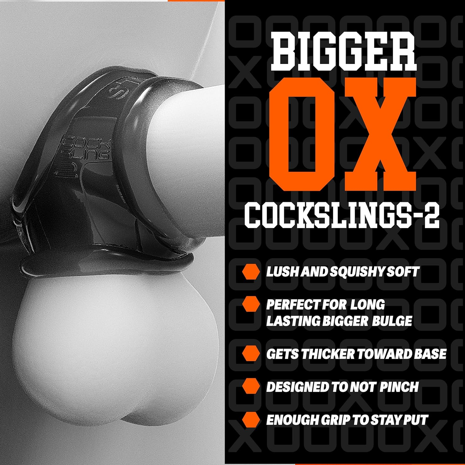 Oxballs Cocksling, Black, 95 Gram