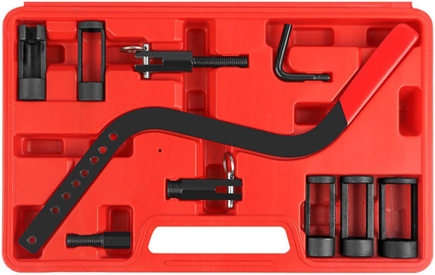 Ronyme Valve Spring Compressor Tool Kit Removal Tool Automotive Maintenance with Storage Case Disassembly Tool Valve Stem Oil Seal image number 2