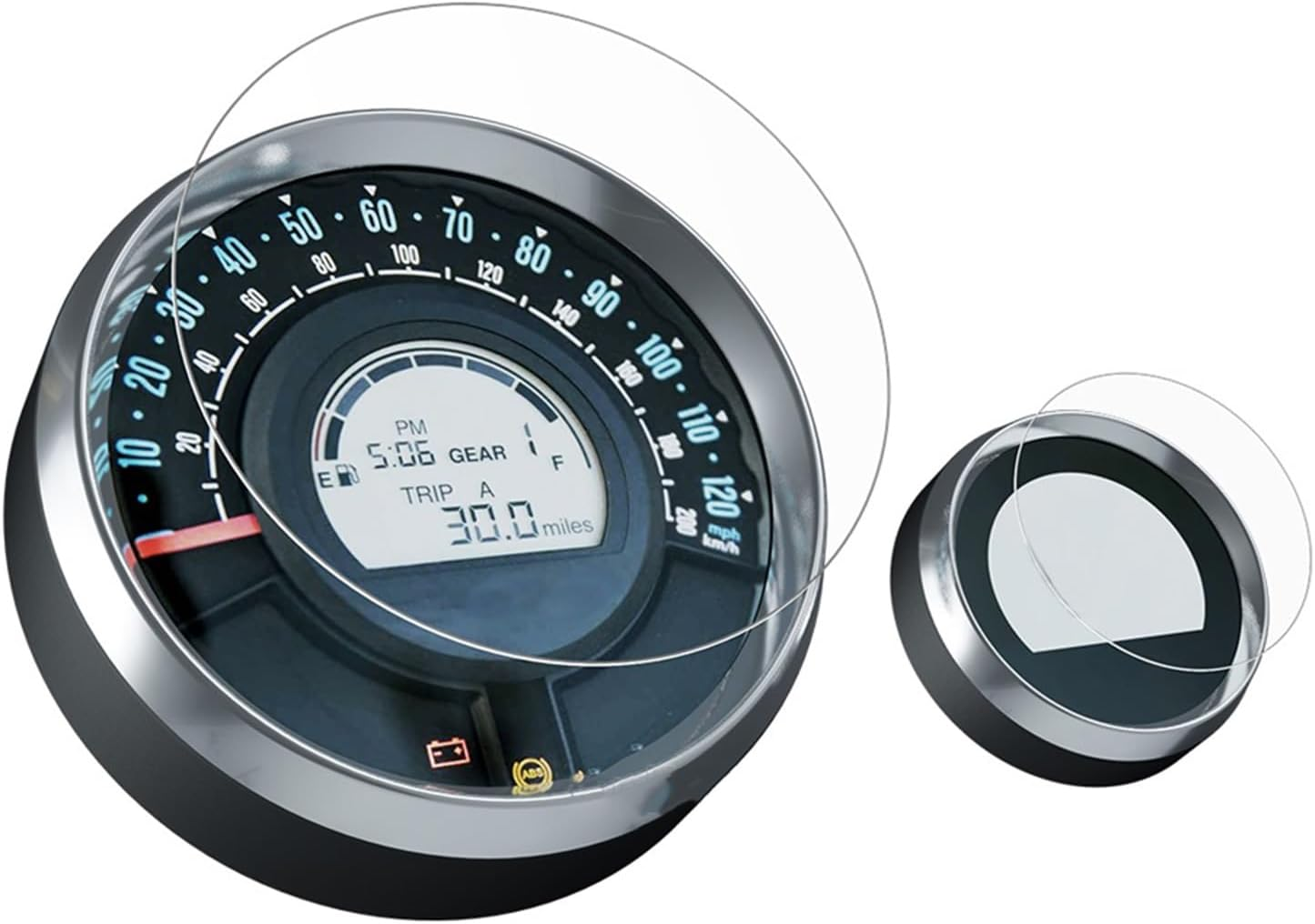 CLEZON for Royal Enfield, for Meteor 350, for Meteor350, 2021-2023 Motorcycle Scratch Cluster Screen Dashboard Protection Instrument Film Screen Protector(1 SET) image number 2