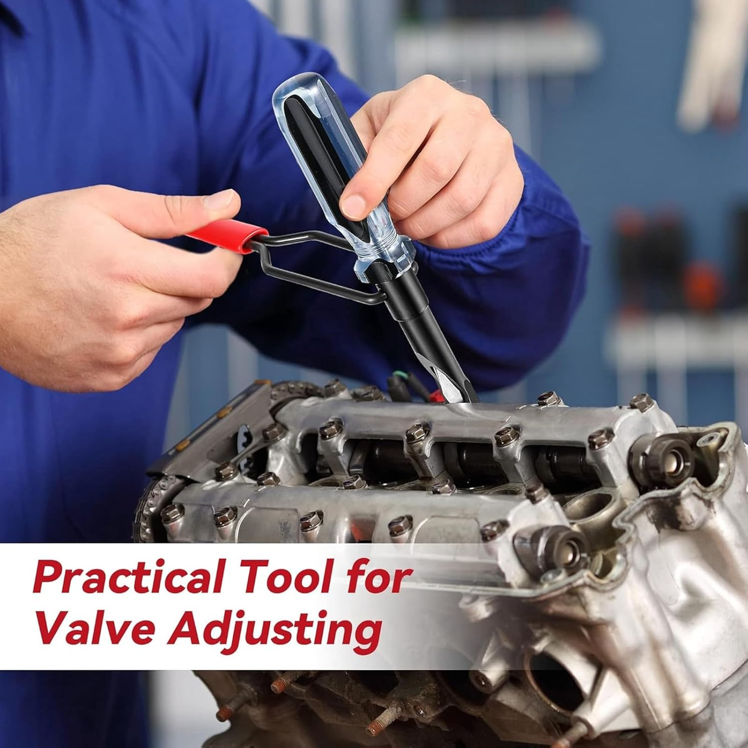 10Mm Jam Valve Adjustment Tool, Slotted Valve Adjustment Tool Jam Nut Compatible with Wide Compatibility Versatile Fit for Japanese Car Engines image number 3