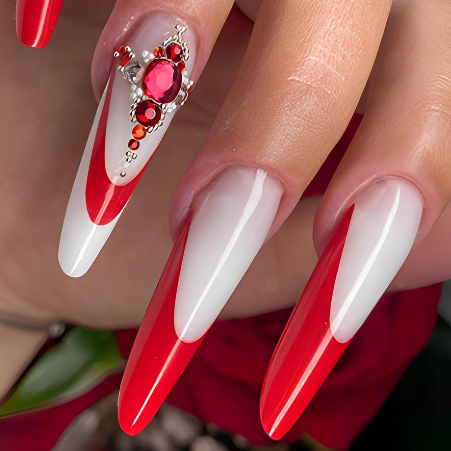 C12Rtive 60 Pieces Dual Nail Shape Stickers, Silicone French Manicure Stickers for Nail Shape, Gel Extension, Quick Build, Dual Nail Shapes Shape (Form-2) image number 5