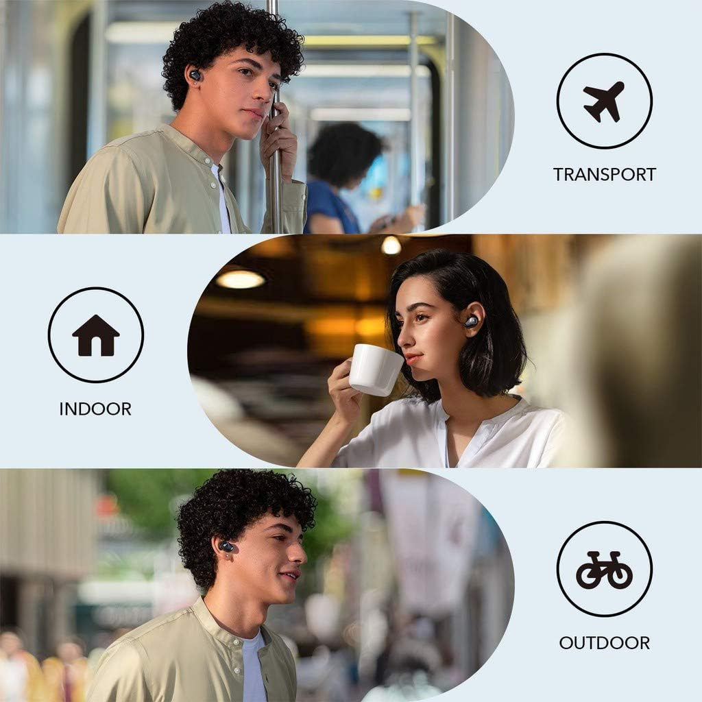 Anker Soundcore by Anker Life Dot 2 NC, Multi-Mode Noise Cancelling Wireless Earbuds, ANC Bluetooth Earbuds with 4-Mic Clear Calls, 35-Hr Playtime, and Deep Bass, Fast Charging, and App Standard Black image number 3