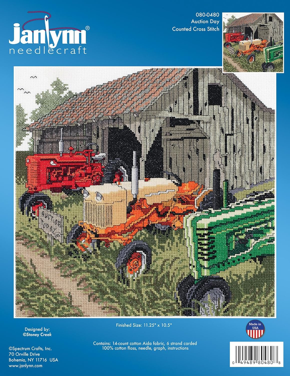 Janlynn Counted Cross Stitch Kit, Auction Day image number 1