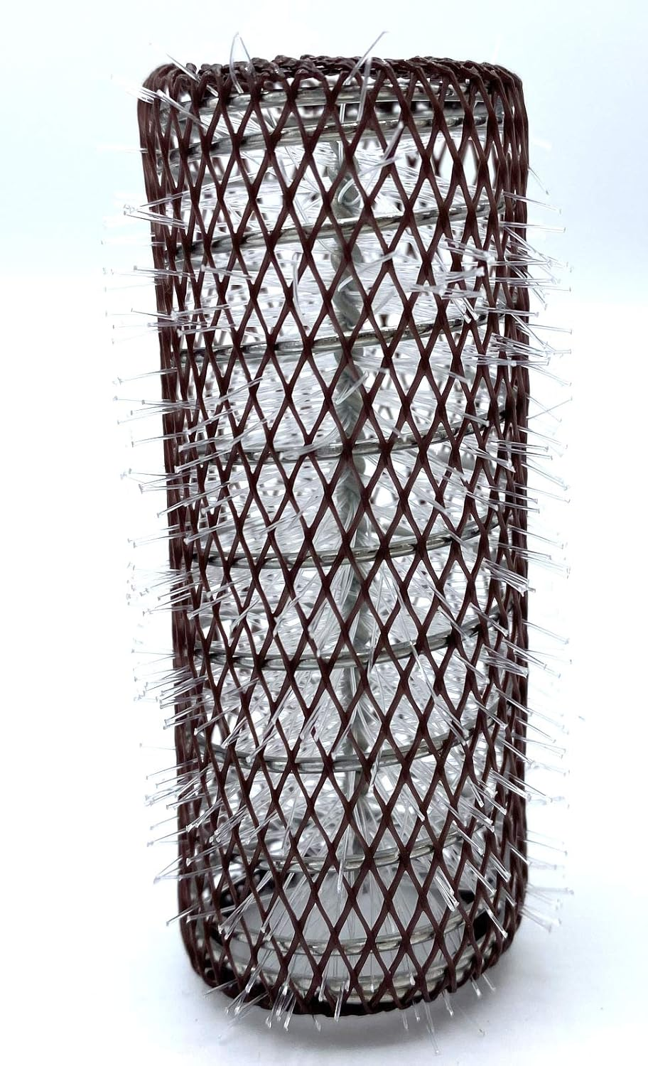 ALAZCO 8 Pc Vintage Style Hair Rollers Xlarge BRUSH ROLLERS & 8 PINS (8 XL Rollers)