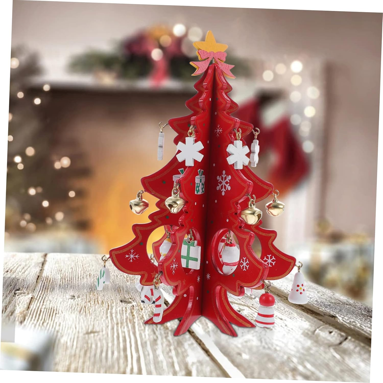 LABRIMP Creative Mini Christmas Tree Tabletop Xmas Tree Decor Vibrant Colors for Home Bedroom and Holiday Decoration Elegant Craft for Festive Cheer image number 6