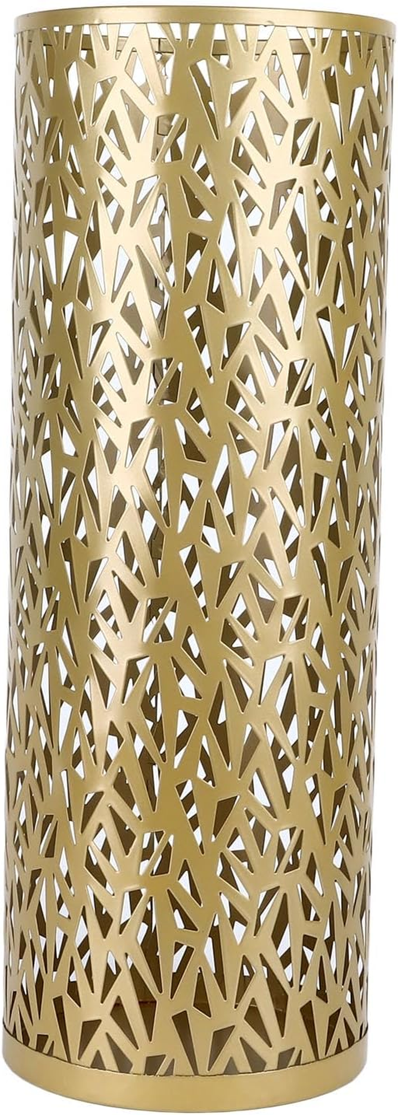 Metal Umbrella Holder Stand, Hollow Design, Resistant, Compact, for Entryway, Office, Home (S)