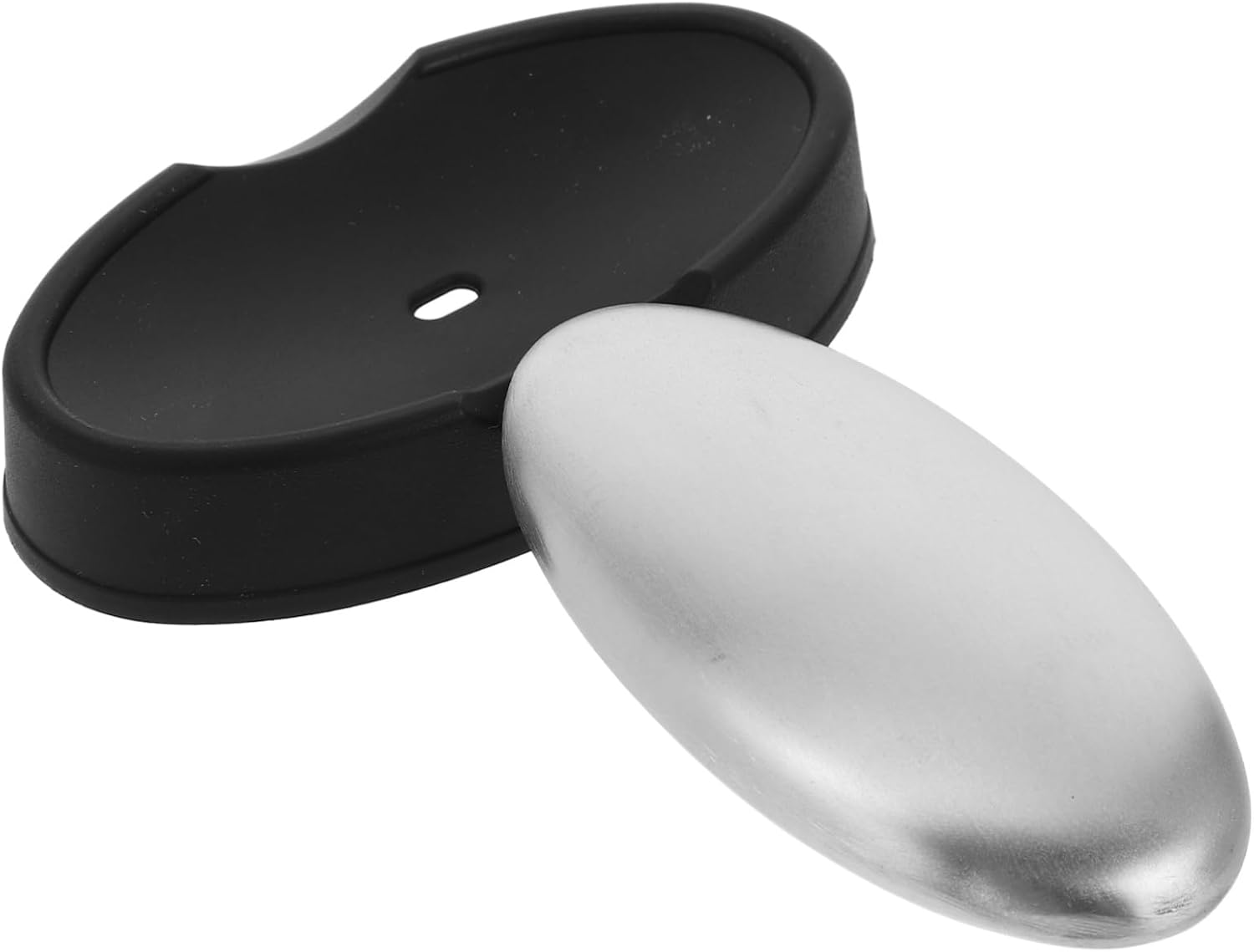 CONGARTENO 304 Stainless Steel Soap Bar for Odor Removal with Base Metal Soap for Hand Cleaning and Kitchen Use image number 6