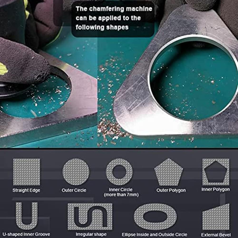Mini Pneumatic Chamfering Tool with Replace Blades Inserts and Bearings, 45 Degree Air Chamfer Deburring Tool image number 5