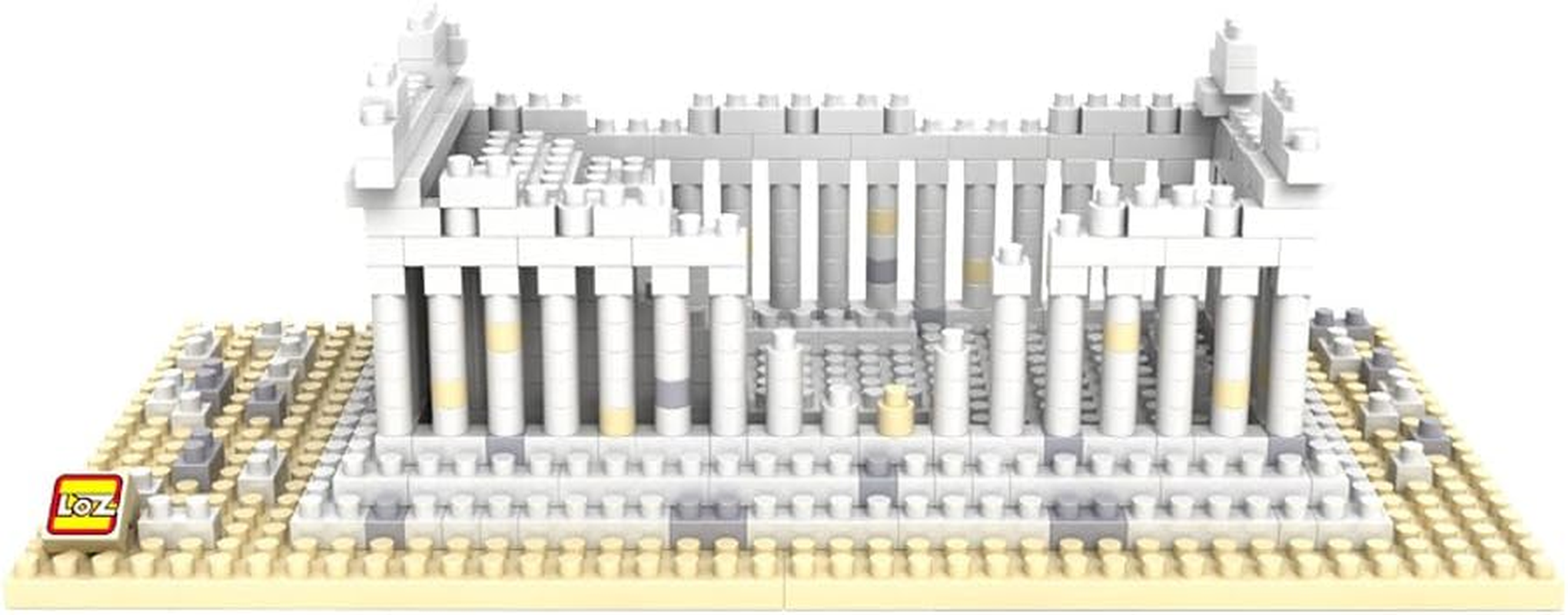 LOZ Building & Construction 9383 Greece Temple Building Blocks (600 Piece) image number 1