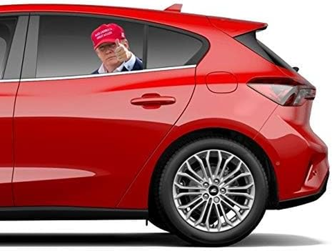 Aahs Donald Trump Decals Car Stickers Funny Window Peel off Political (Trump Red Hat) image number 2