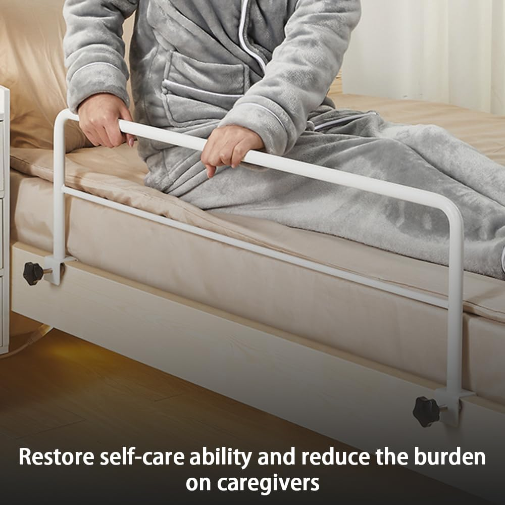 Bedside Guardrail, Bed Guard Drill-Free Clip on Bed Safety Rails, anti Fall Artifact for the Elderly,Getting up Aid, for Student Dormitories, Pregnant Women, the Elderly, and the Disabled image number 4
