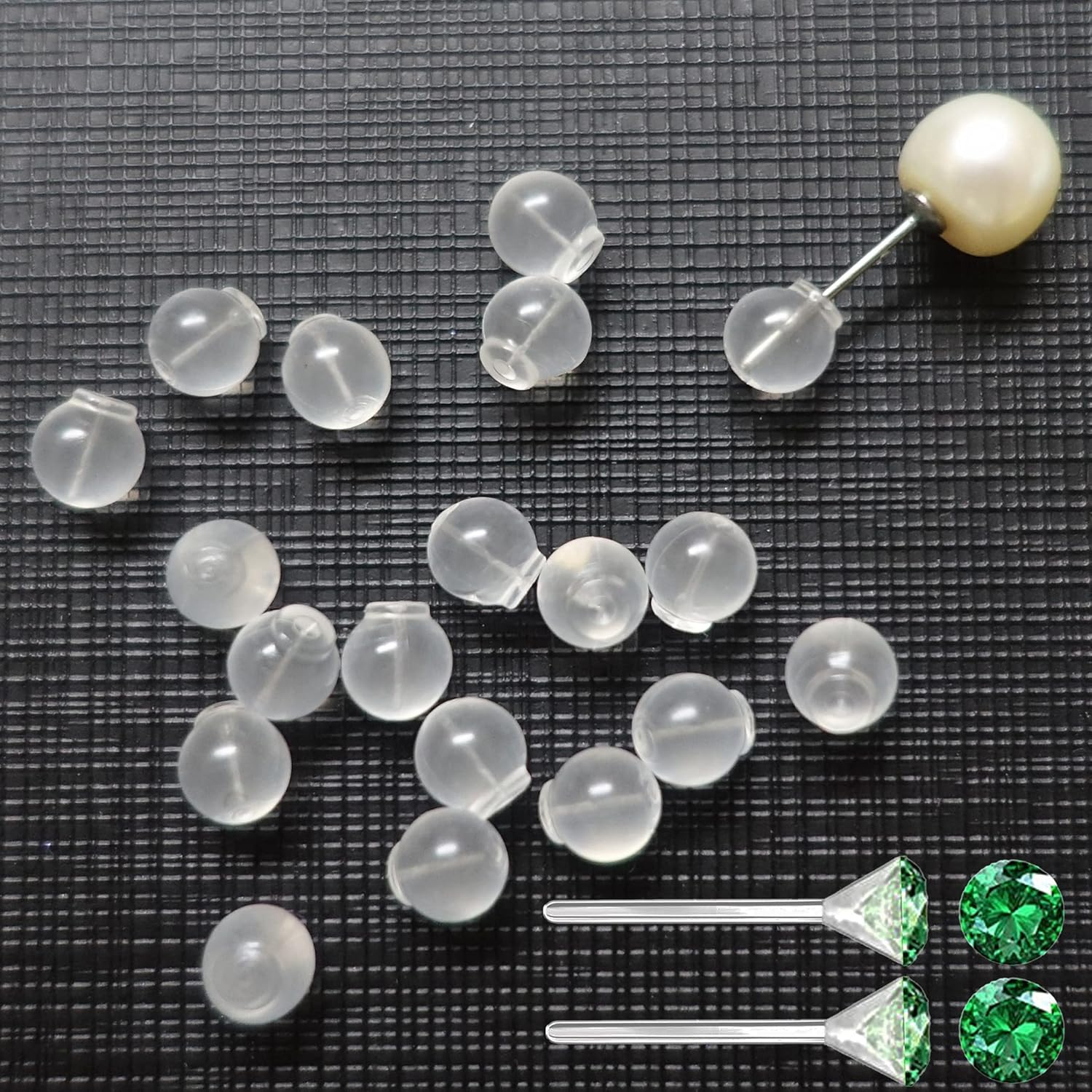 102Pcs Comfort Impenetrable Soft Safety Backs TPE Medical Grade Material (Same as Pacifier'S) Fit with All Types of Earrings