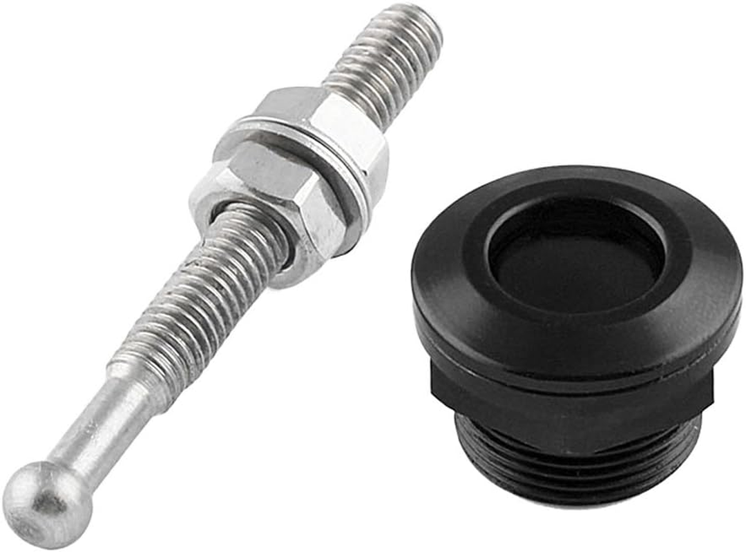 Prettyia 4Pcs Solid Car Bonnet Hood Latch Pin Locking Kit Push Button Quick Release 7/8 22Mm Black image number 4