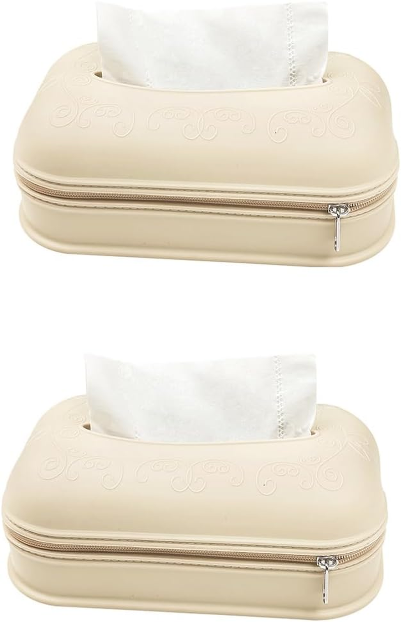 2 Pack Silicone Tissue Box Holder &ndash; Crafted from High Elastic Food-Grade Materials, Perfect for Easy Use and Home Decoration image number 4