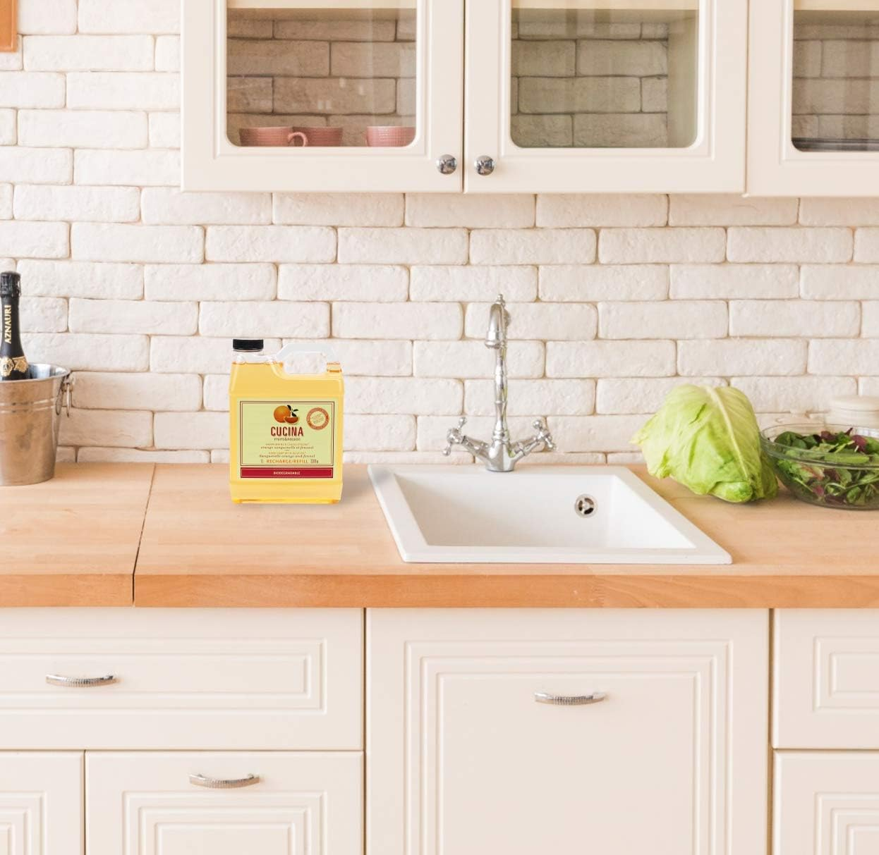 Cucina Purifying Hand Wash Refill, 33.8 Oz Plastic Jug (2, Sanguinelli Orange and Fennel) image number 2