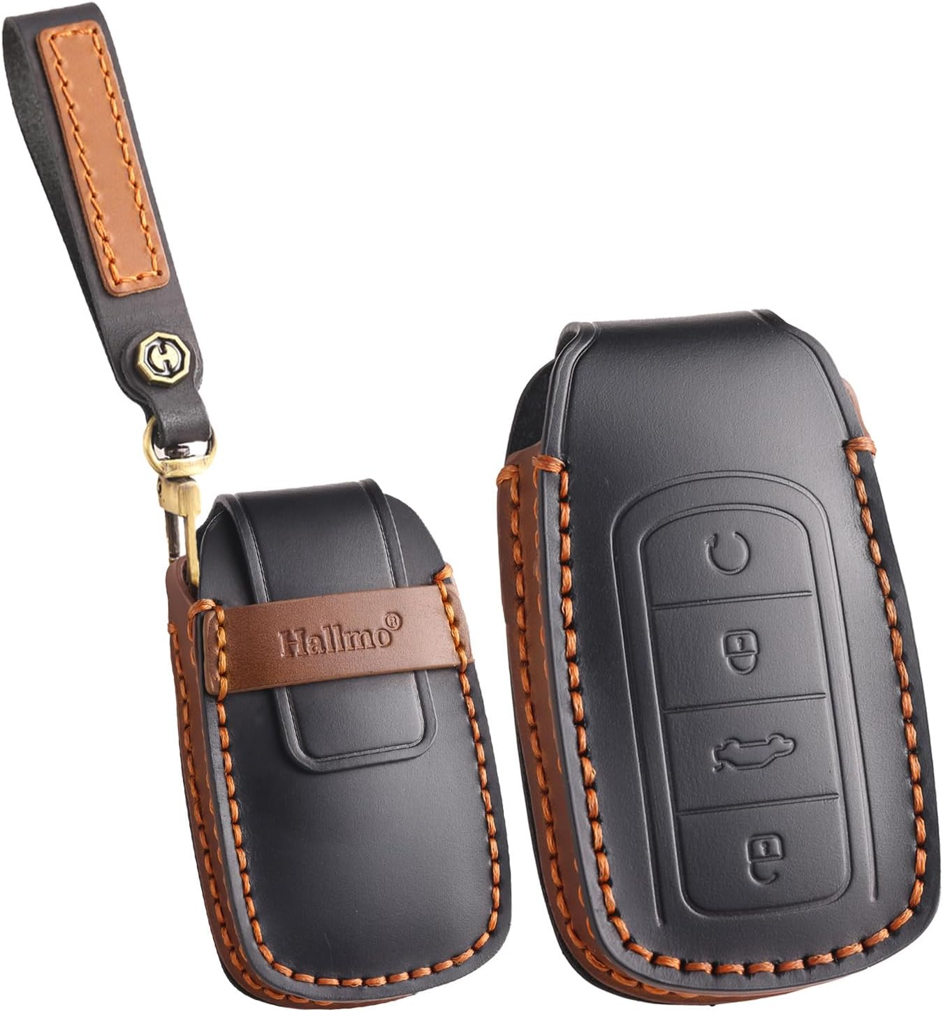 Ontto Car Key Cover Fit for Chery Tiggo 8Plus Tiggo 8 New 5 plus 7Pro Max Omoda 5 C5 Handmade Leather Key Case Holder Keyring Key Chain Smart Key Shell Protector Accessories 4 Buttons