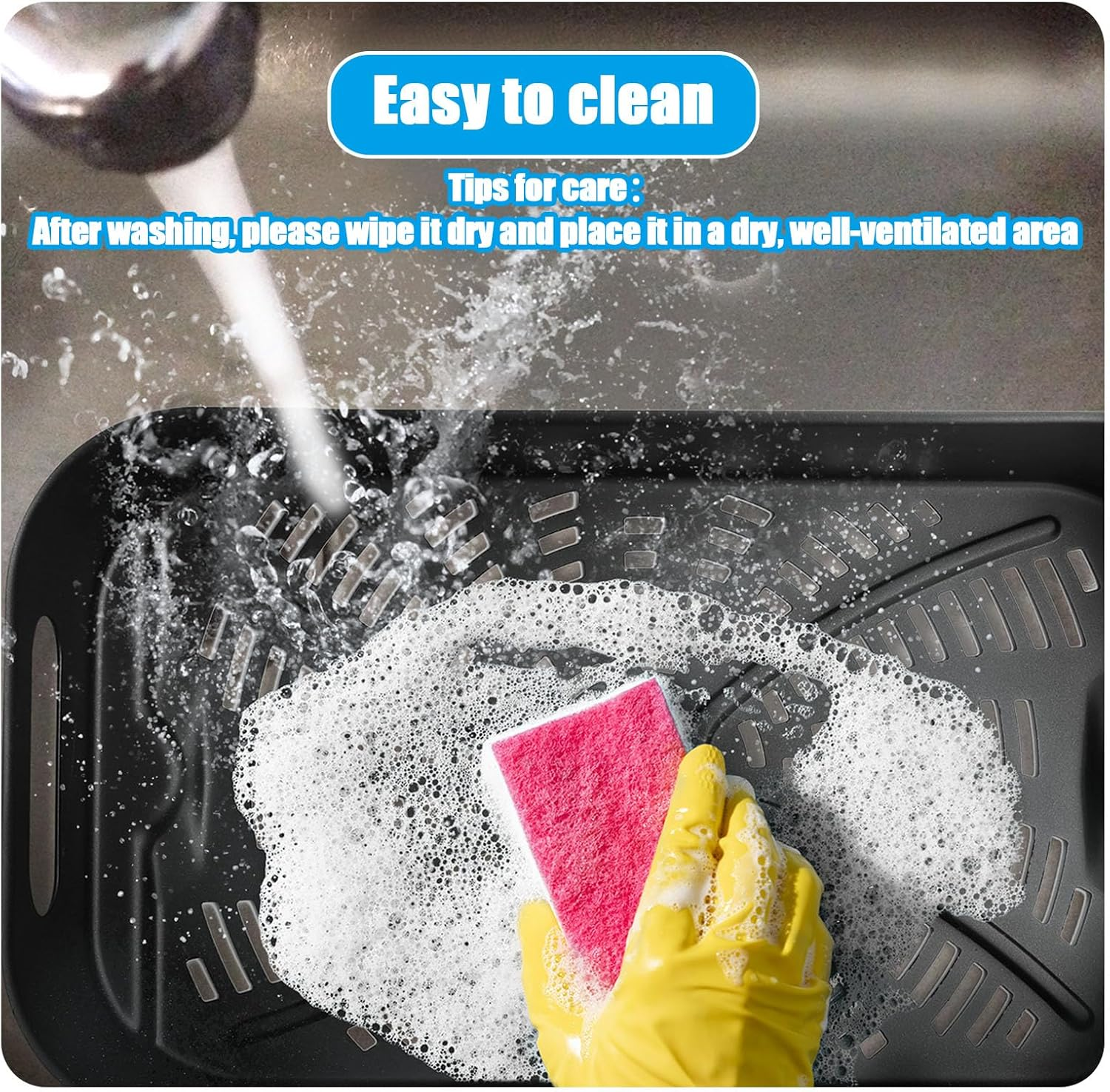 Outspark Grill Cooking Pot and Combo Crisper Basket for Ninja Foodi FG551/DG551 Smart XL Indoor Grill Accessories,Non-Stick Air Frying Basket & Griddle Pan Replacement for Ninja DG651 image number 3