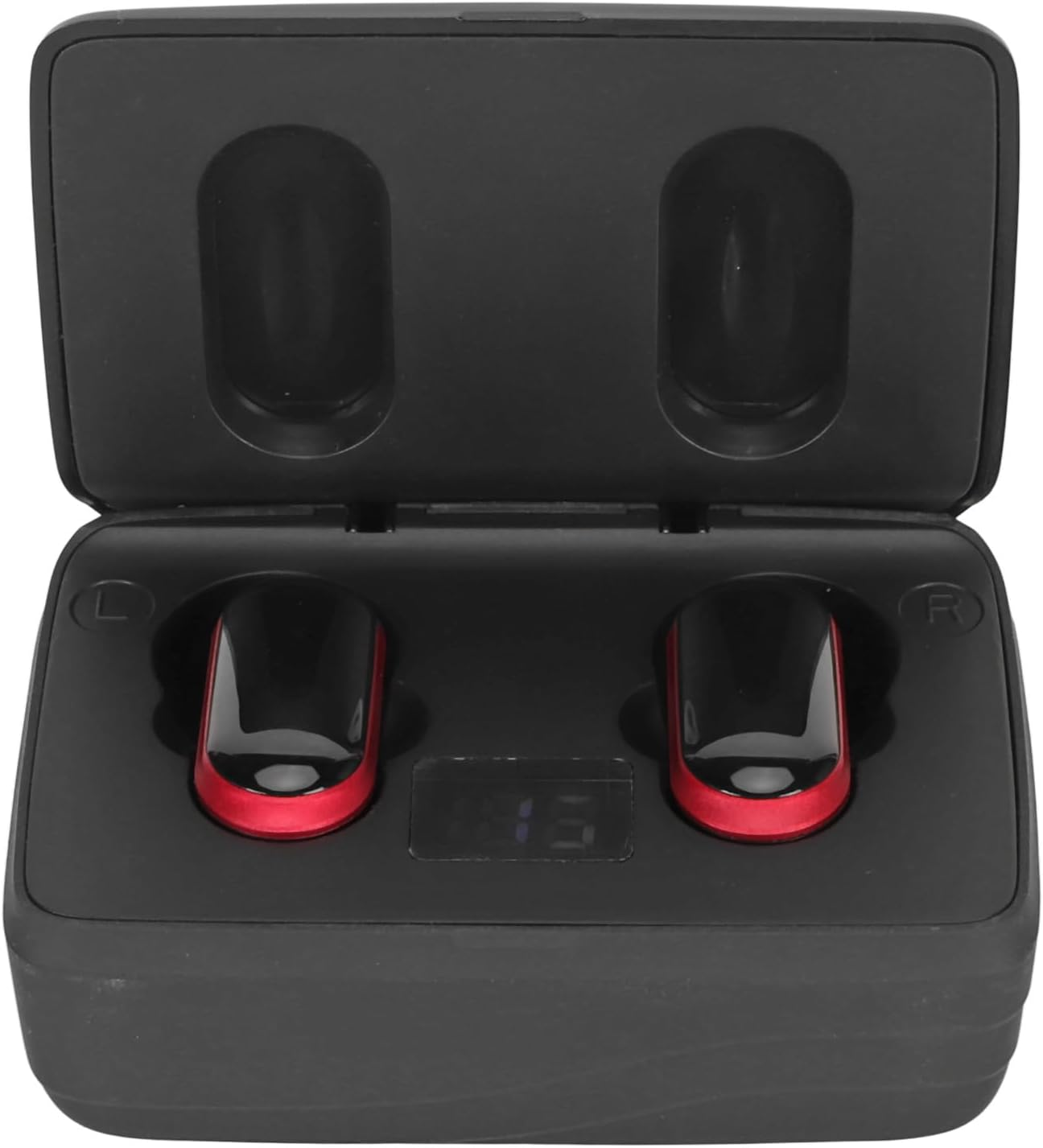Cryfokt Language Translator Earbuds 5.0 74 Languages 70 Accents, Noise Reduction, Wireless Translator Earbuds with 97% Translation Accuracy, 4 Translation Modes (Black and Red)