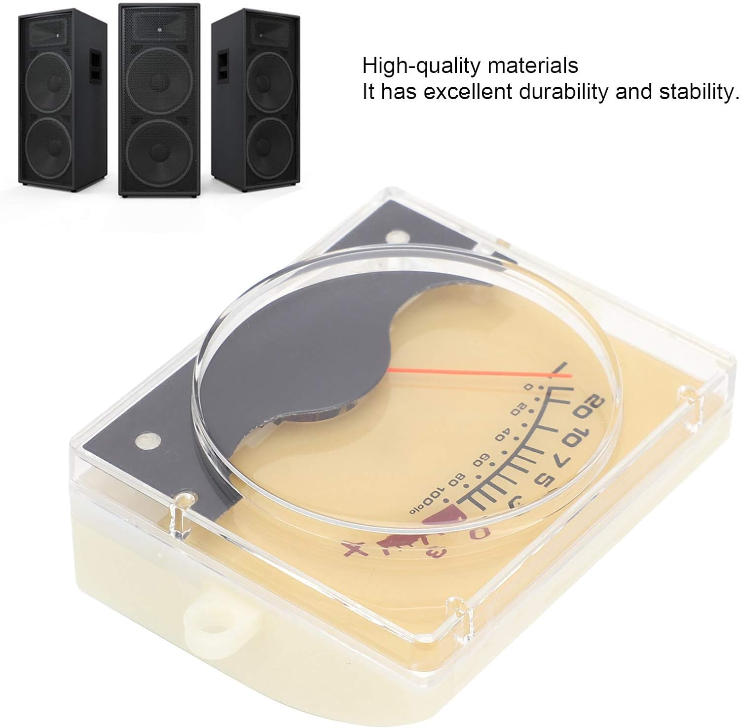 VU Meter DB Level Header with Backlight, Audio Power Meter, Compact Size - High Accuracy Measurement, Durable Material, Ideal for Home and Car Audio image number 2