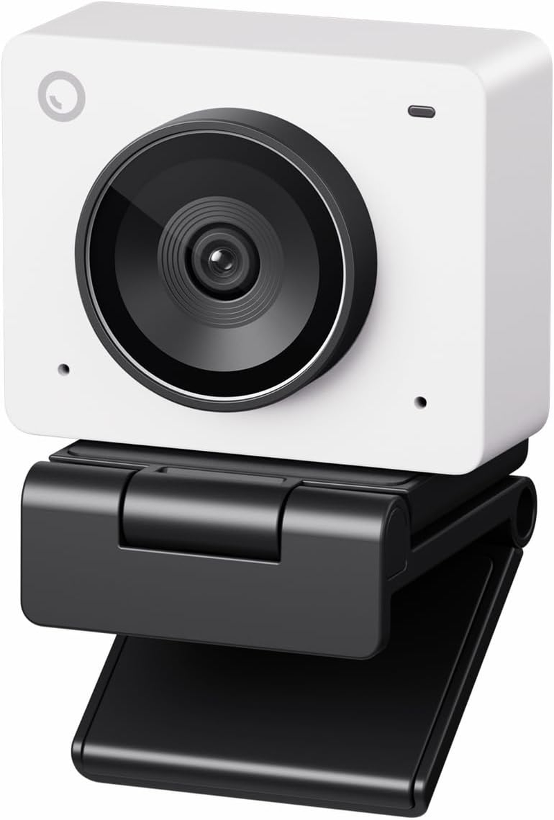 OBSBOT Meet 2 Ai-Powered 4K Webcam, AI Framing & Autofocus, Webcam with Microphone, 60 FPS, HDR Low-Light Correction, Beauty Mode, Webcam for PC, Streaming, Conference, Gaming, Etc. (Cloud White)