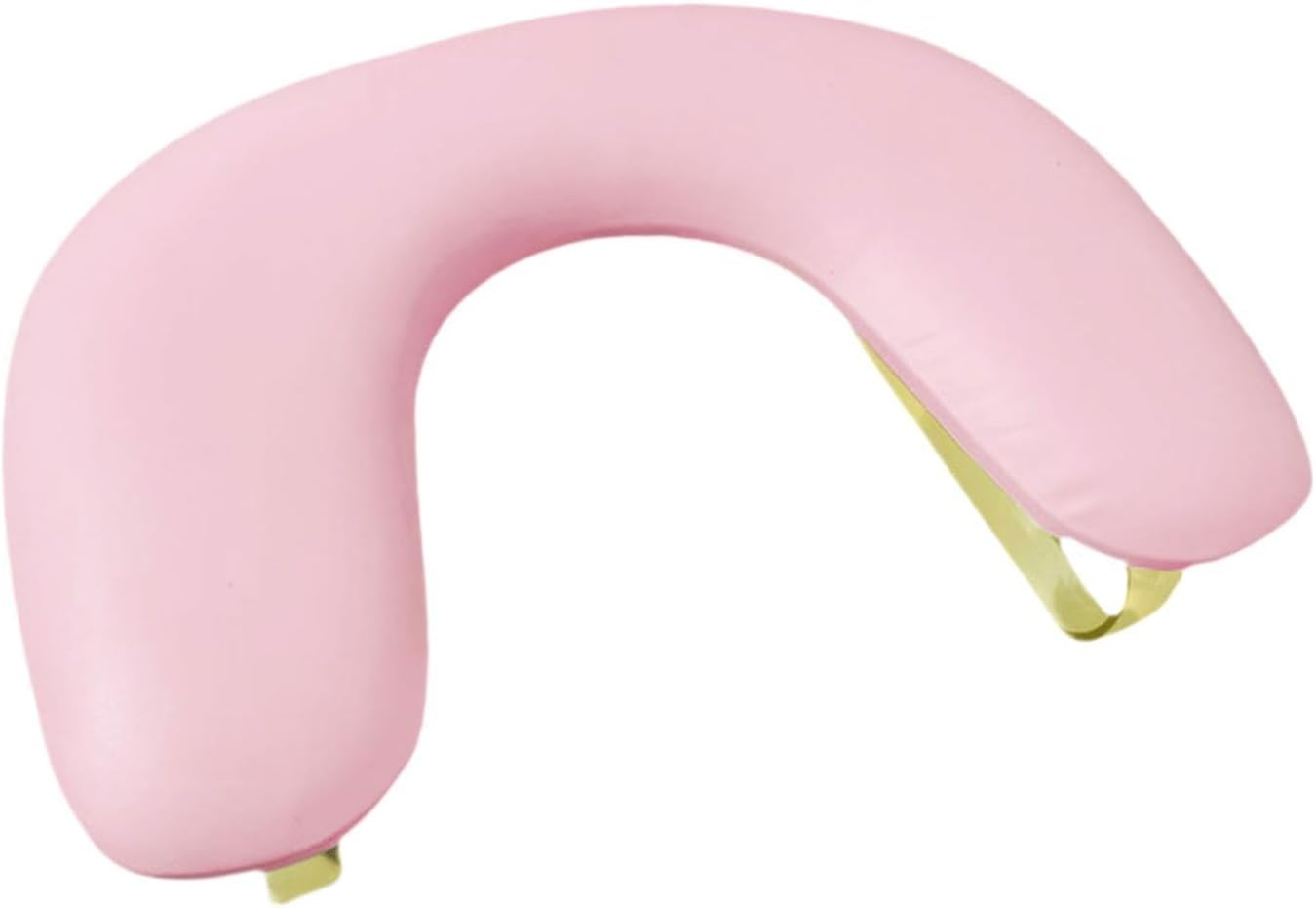 Perfk PU Leather U Shape Arm Rest Detachable Tilt Design Comfortable Portable Non Slip for Table Nails Tech Salon Use Acrylic Nails, Pink