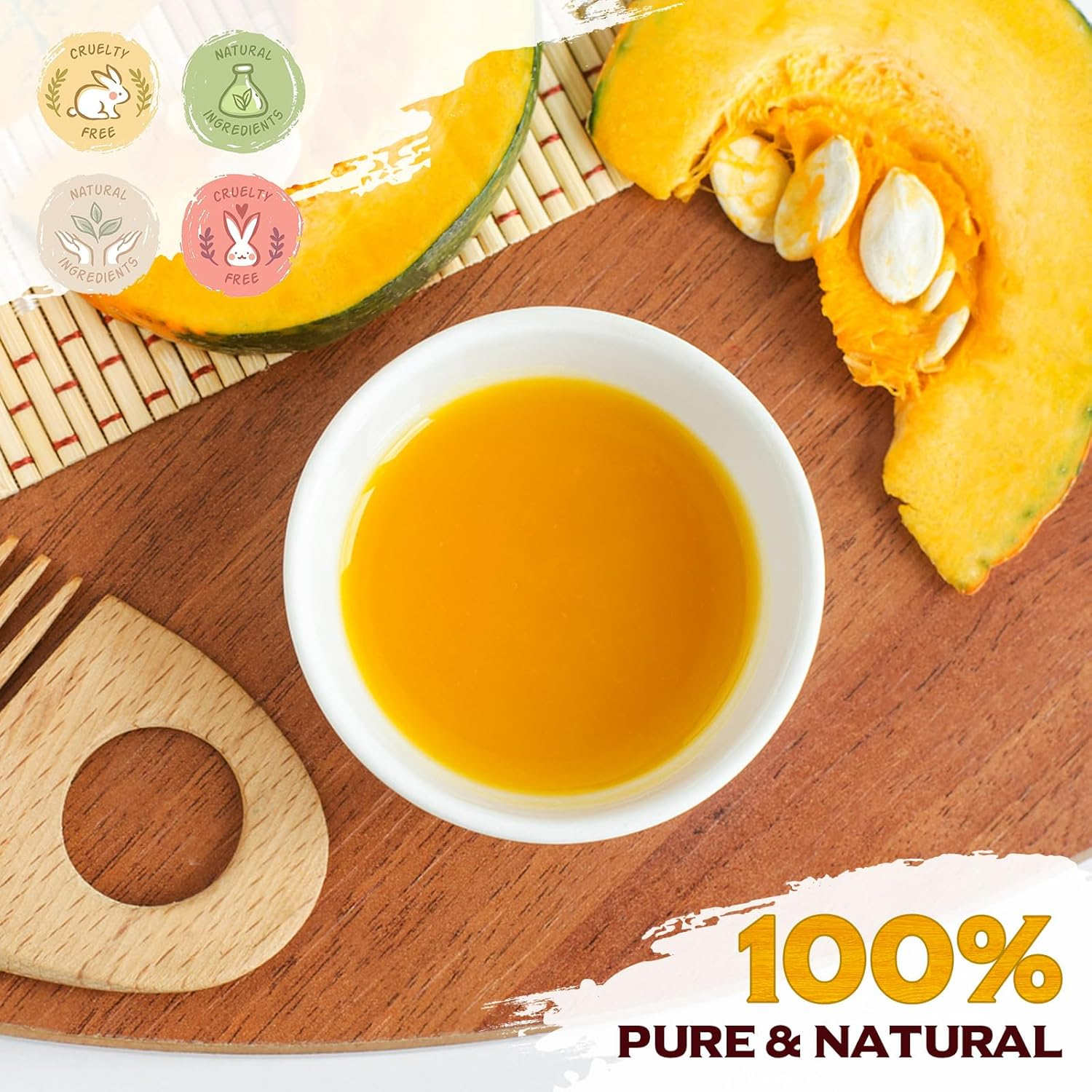 Organic Pumpkin Seed Oil for Hair Growth 2Fl Oz, 100% Natural Cold Pressed Organic Pumpkin Oil, Moisturizing Scalp, Smooth Dry Hair, for All Hair Types image number 6