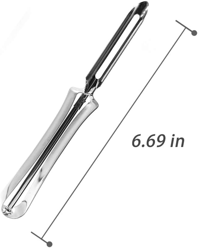 Vegetable Peeler, Stainless Steel Rotary Peeler for Potatoes Carrots Apples Pears 1 Pc by Lechay image number 2