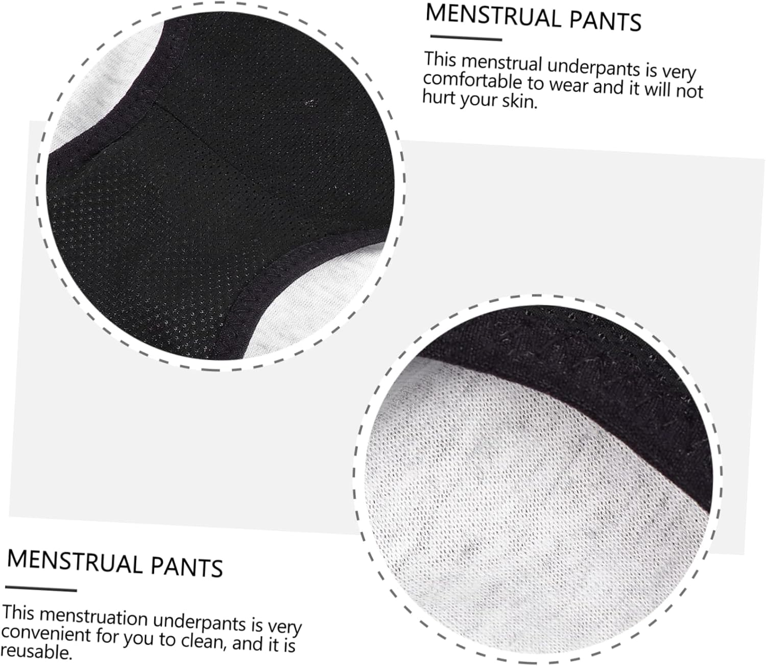FOMIYES Menstrual Underpants for Women Durable and Safe Menstruation Pants Comfortable and Convenient XL for Daily Use and Easy Cleaning Quality Nylon Fabric image number 2
