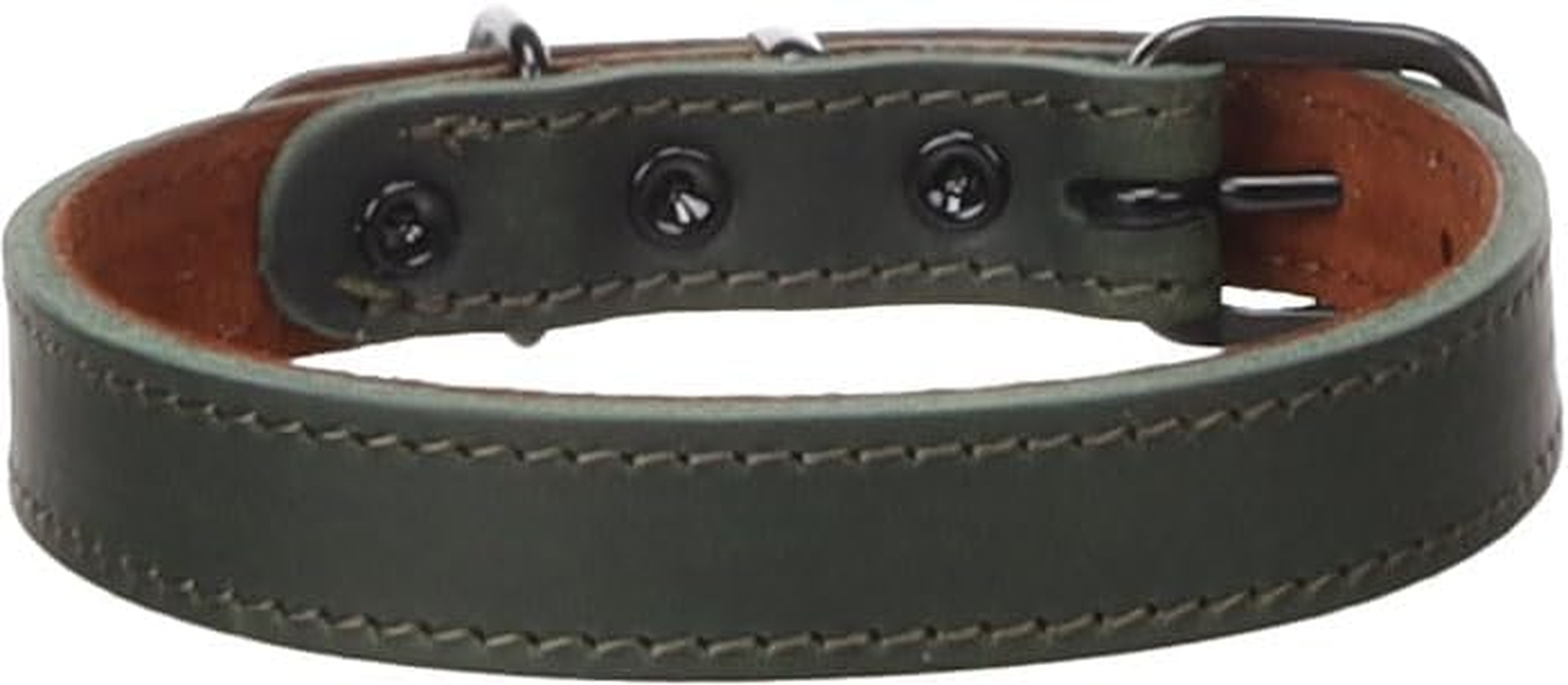 Dog Collar Montana Green S/M 32-40Cm 20Mm image number 1
