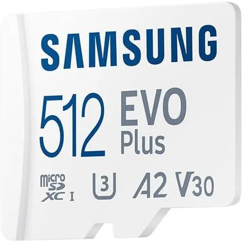 Samsung EVO plus 512GB Microsd Memory Card (2024) + SD Adapter image number 1