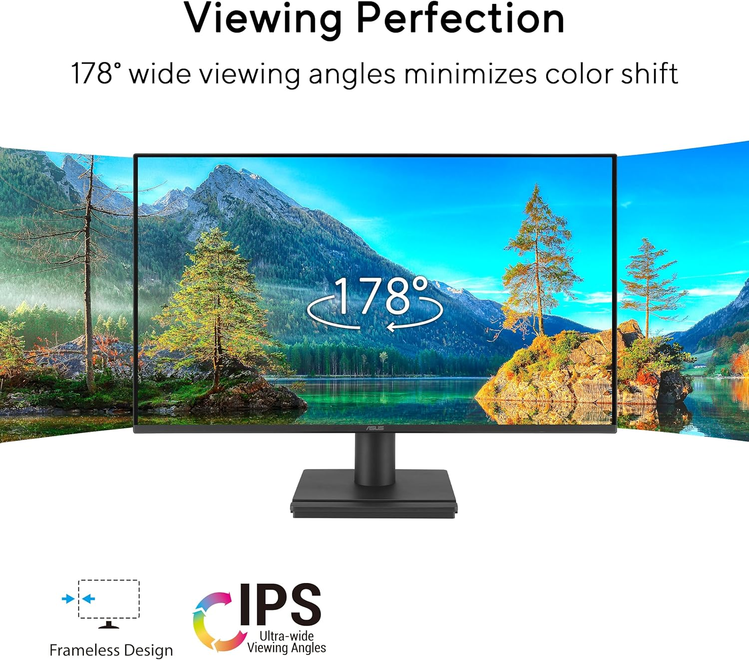 ASUS VA259HGA Eye Care Gaming Monitor &ndash; 25-Inch (24.5-Inch Viewable), IPS, Full HD, Frameless, 120Hz, Adaptive-Sync, 1Ms MPRT, HDMI, VGA, Low Blue Light, Flicker Free, Wall Mountable image number 1
