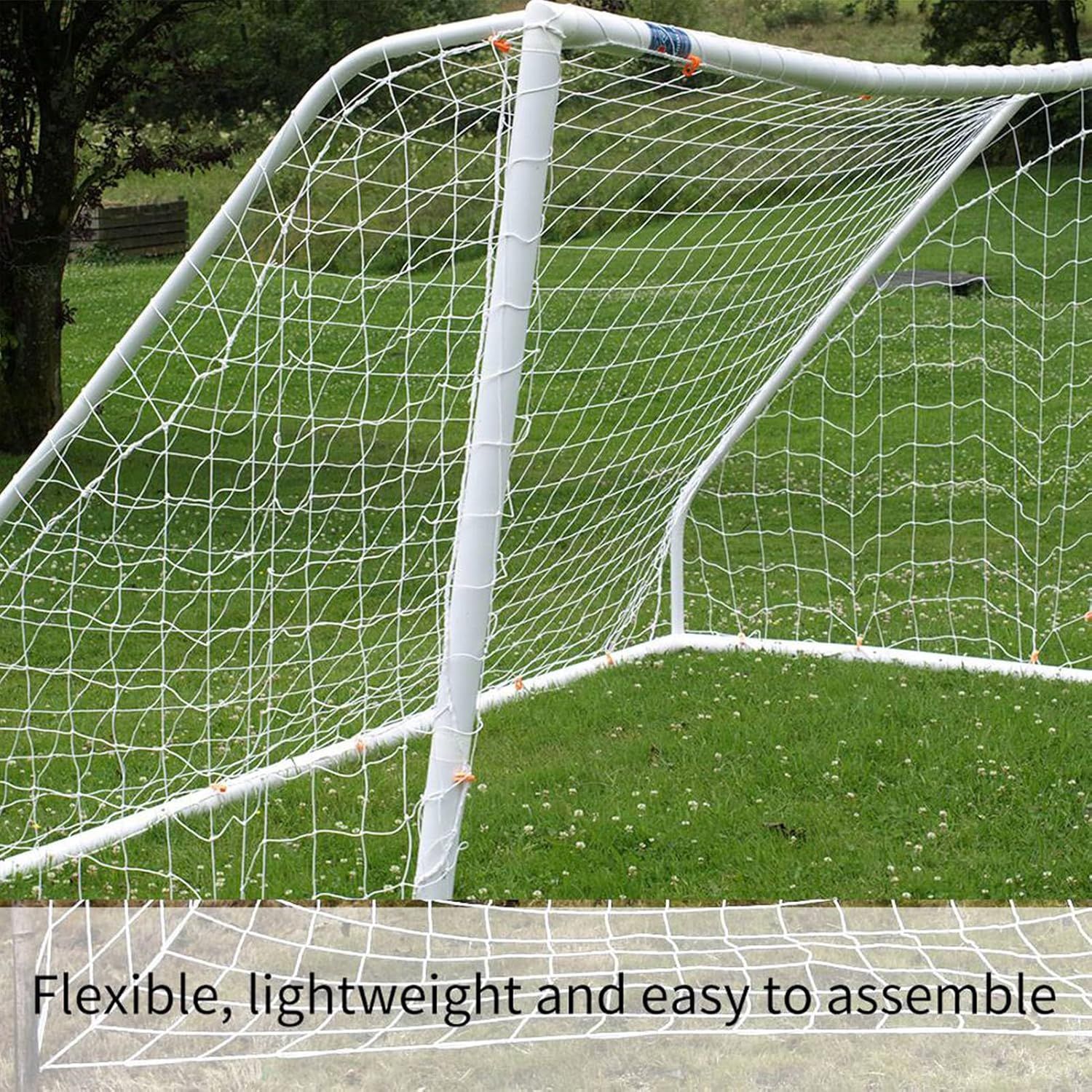 3X2M Football and Soccer Goal Net Made with Highimpact Polypropylene Fiber Ideal for Sports Matches and Training, #905