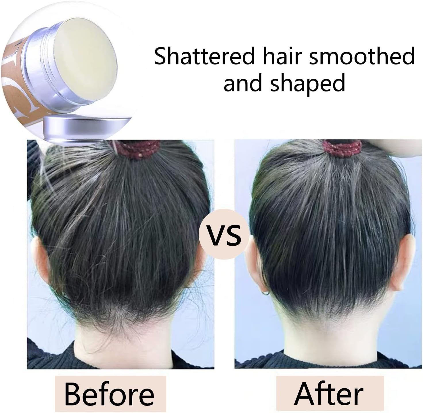 Hair Wax Stick, Styling Wax Stick Hair Wax Hairstyle Gel Stick Hair Modelling Wax Stick, Styling Hair Wax, for Wigs, Hair Strands, Broken Hair and Frizzy Hair, Frizz, 75 G image number 5