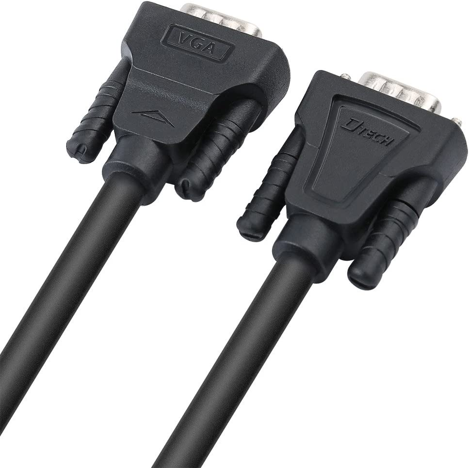 DTECH 8M VGA Computer Monitor Cable 1080P High Resolution Long Full HD Video Cord for PC Projector Display Desktop Laptop (25 Feet, Black) image number 6