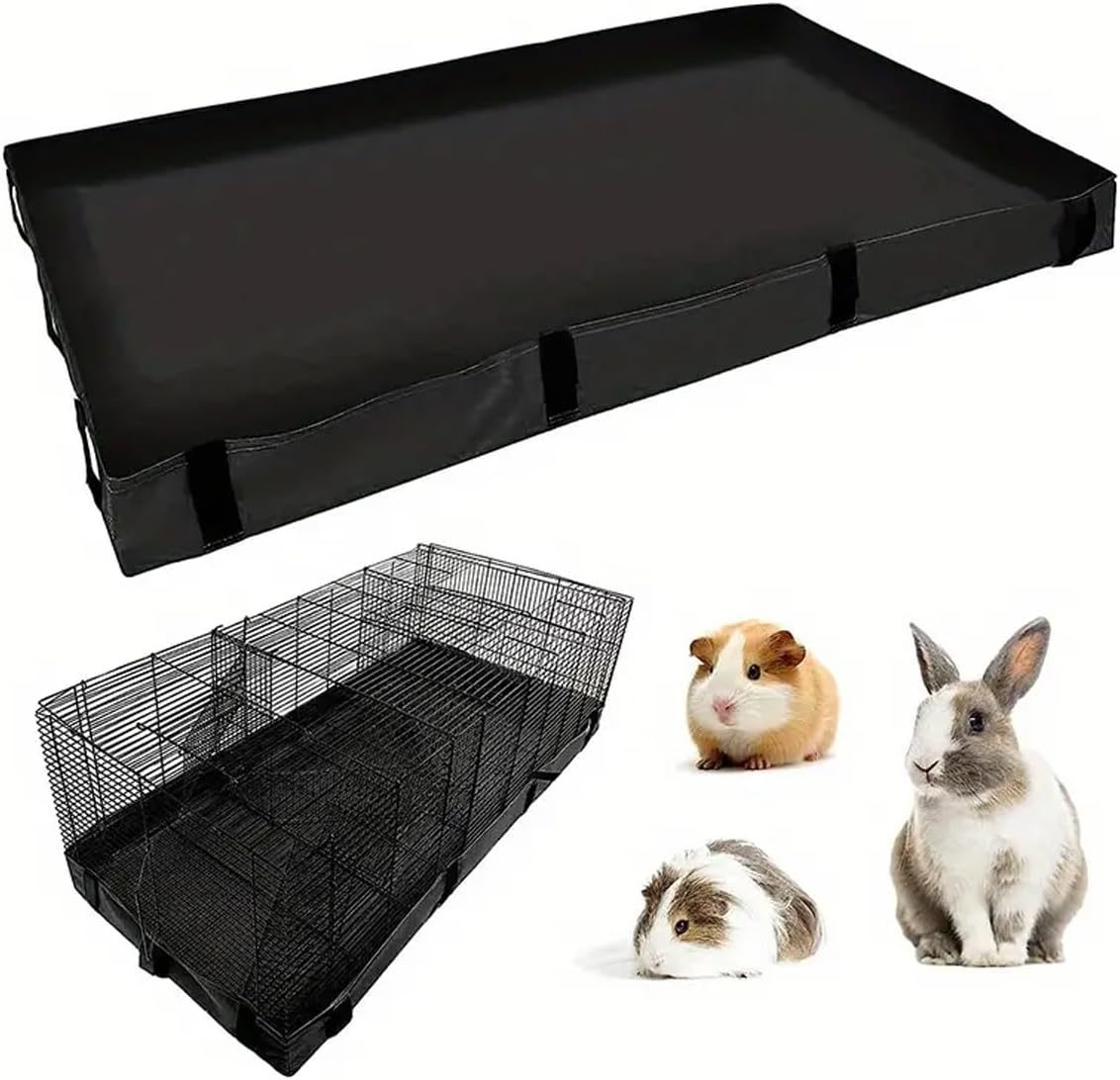 AIMALL Waterproof Small Pet Crate Sump Cover Dirt-Resistant Mat for Small Animal Cages - Easy to Clean, Leak-Proof Protector for Guinea Pigs, Hamsters, Rabbits (47 X 24 Inches) image number 4