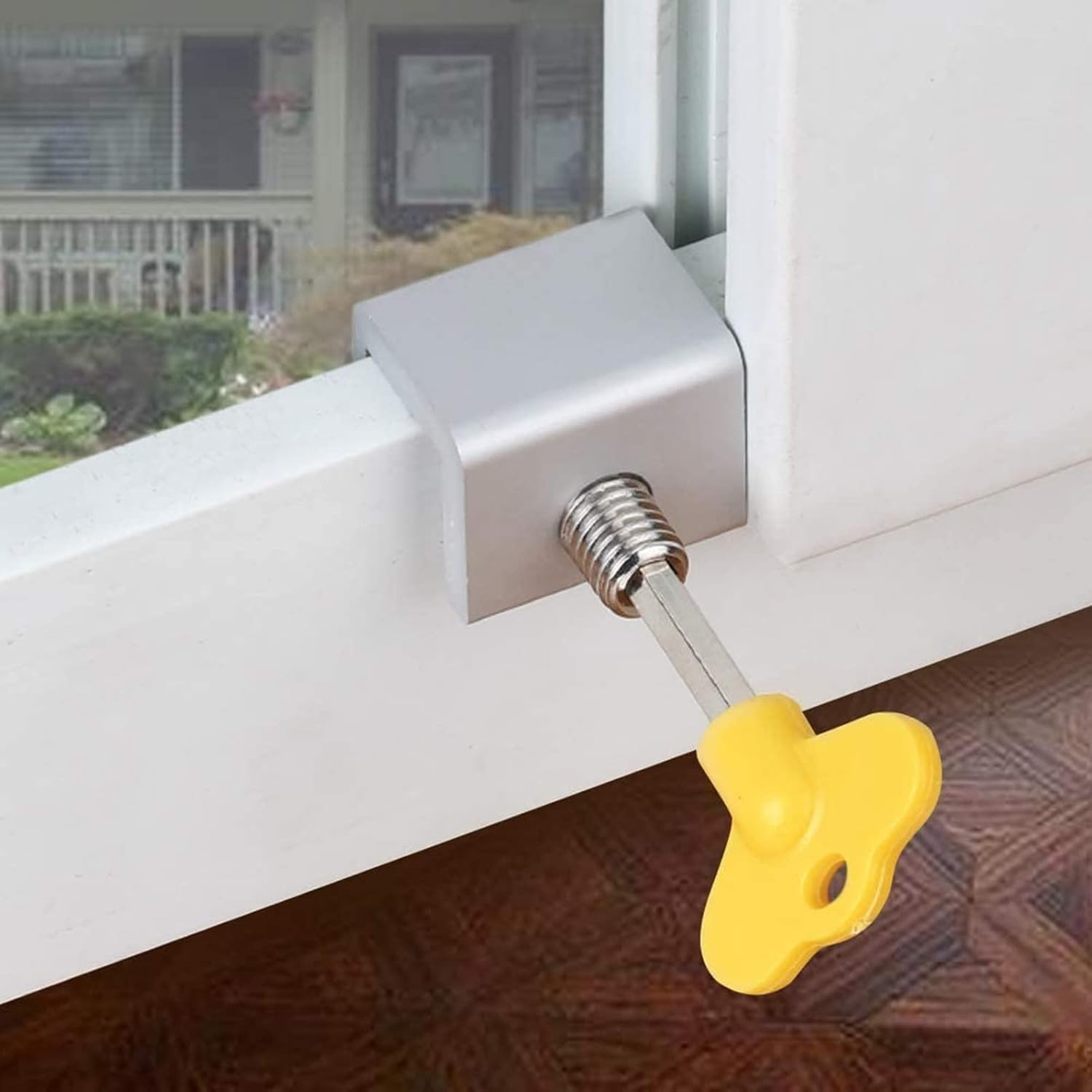 Sliding Window Locks Aluminum Alloy Door Frame Security Lock with Keys Protection Home and Office Anti-Theft (Small) image number 4
