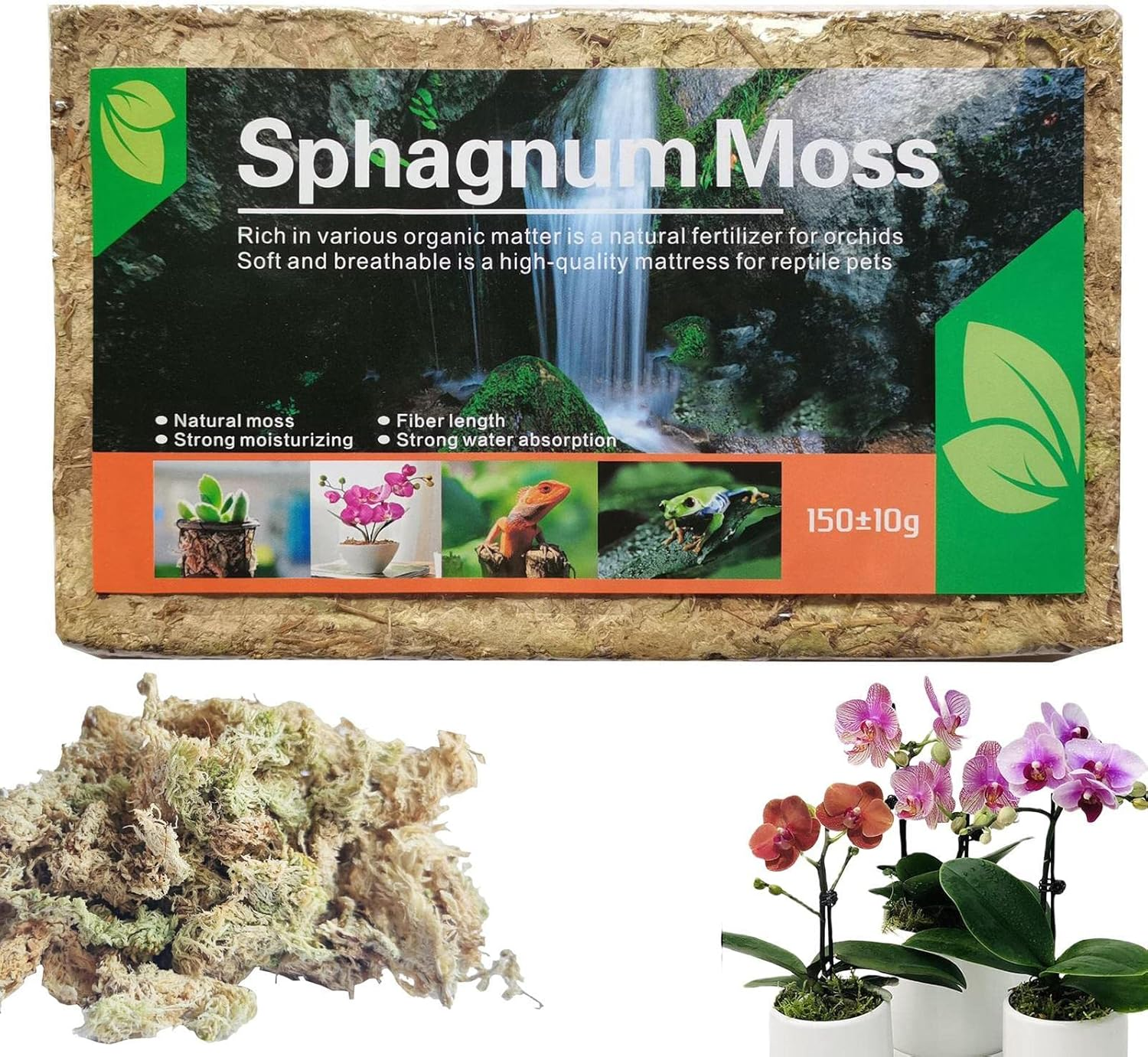 Natural Sphagnum Moss,Orchid Potting Mix | Natural Orchid Potting Mix, Perfect for Rooting Plants and Cuttings Kuitgh