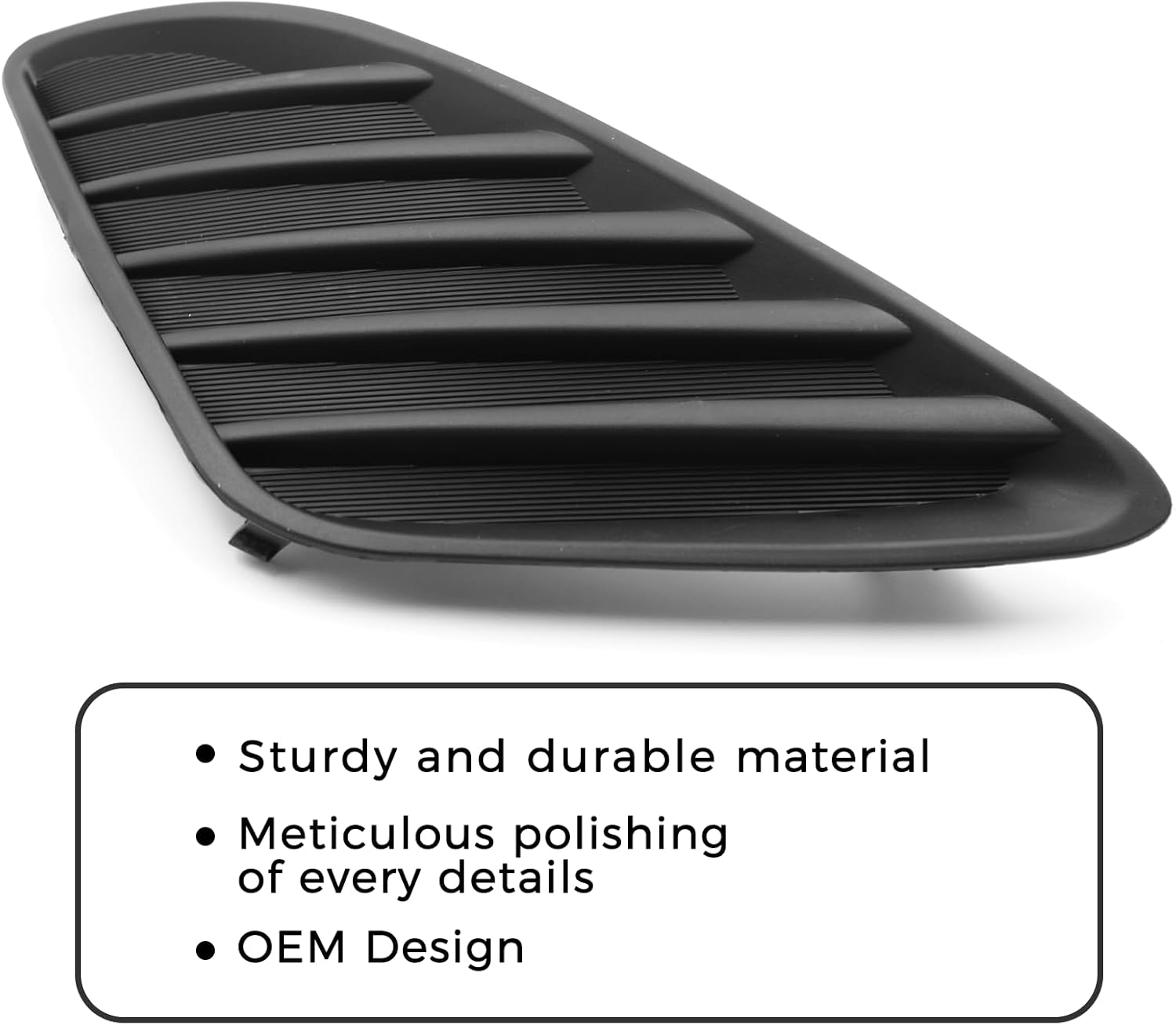 NEW FRONT BUMPER FOG LIGHT LAMP HOLE COVERS SET RH LH COMPATIBLE with 2012-2014 TOYOTA CAMRY image number 1